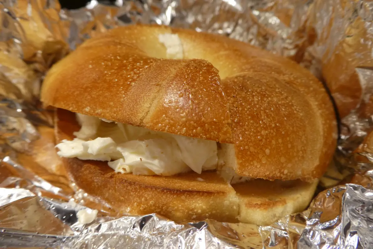 Asiago Bagels and Cream Cheese