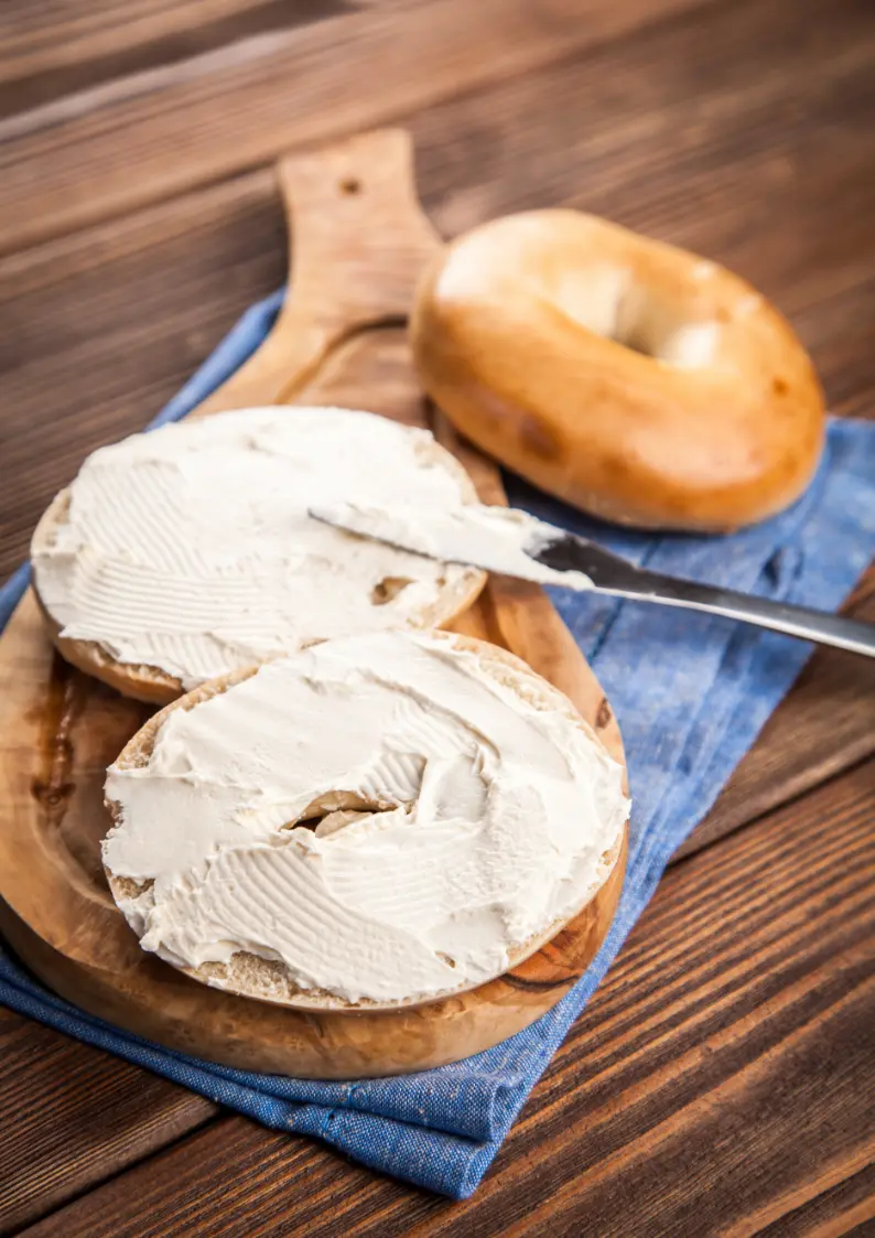 Asiago Bagels and Cream Cheese