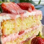 strawberry lemonade Cake